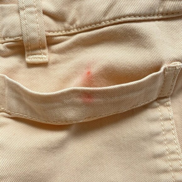 MARINE LAYER Women Wide Leg Pants Sz 6 Peach High Waist Cropped Jeans 30-2 - Picture 9 of 15